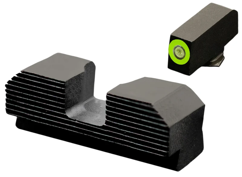 XS Sights GLM017P4G Minimalist Night Sight Set Green Tritium Front/Black Oxide Frame Compatible w/Glock